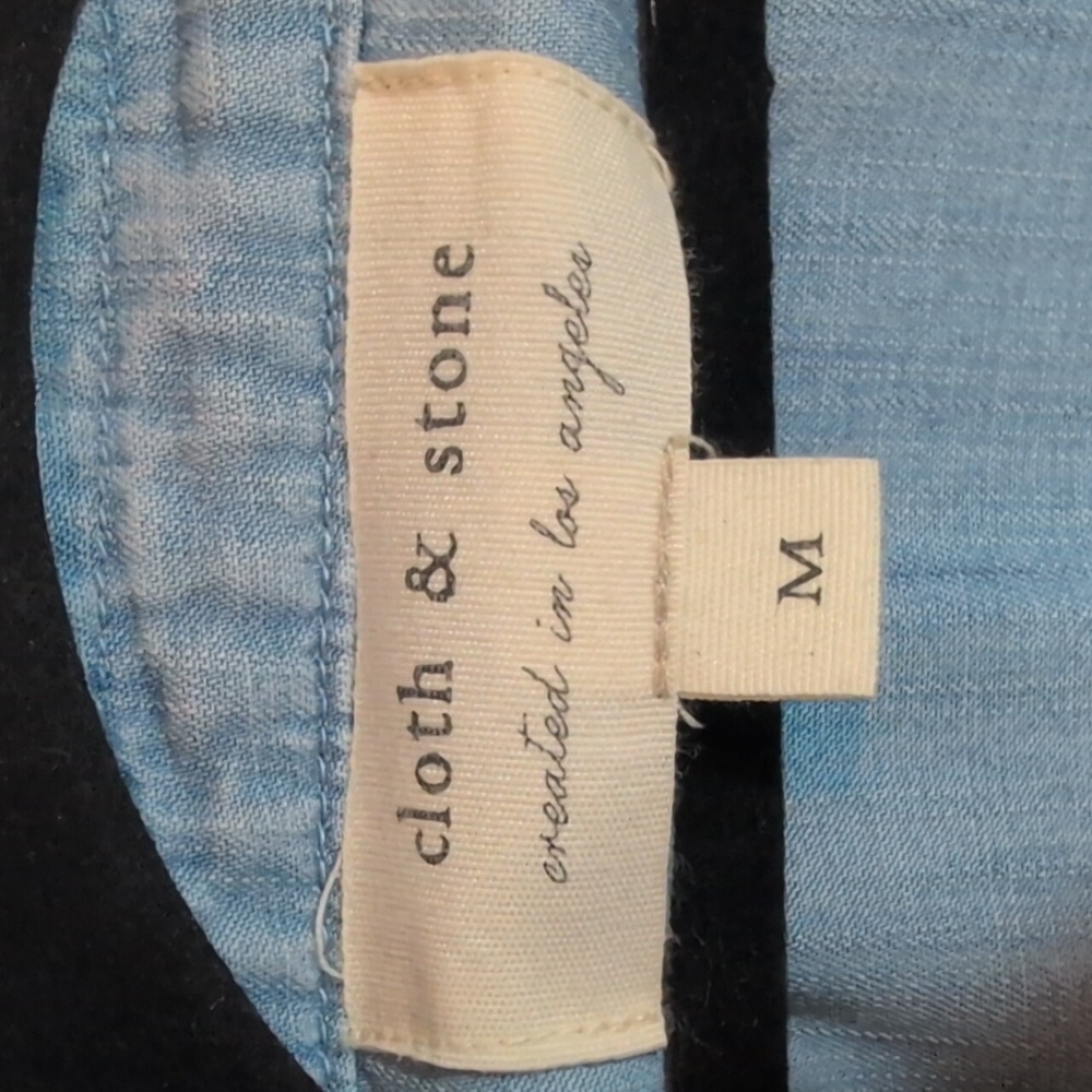 Cloth & Stone Light Blue Denim Shirt Dress - Picture 8 of 10